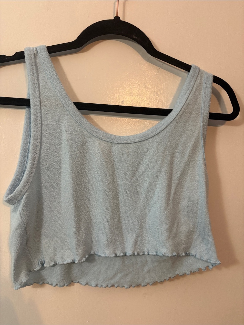 Colsie Light Blue Cropped Tank Top